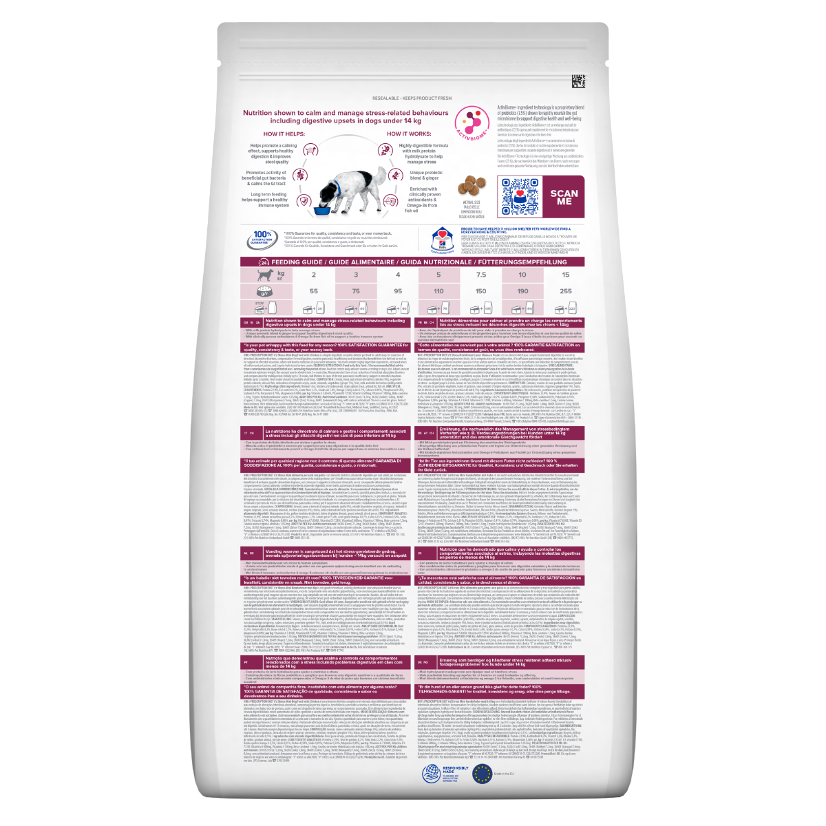 Hill's Prescription Diet I/D Digestive Care Stress Crocchette Per Cani Con Pollo Taglia Mini Sacco 6kg-1