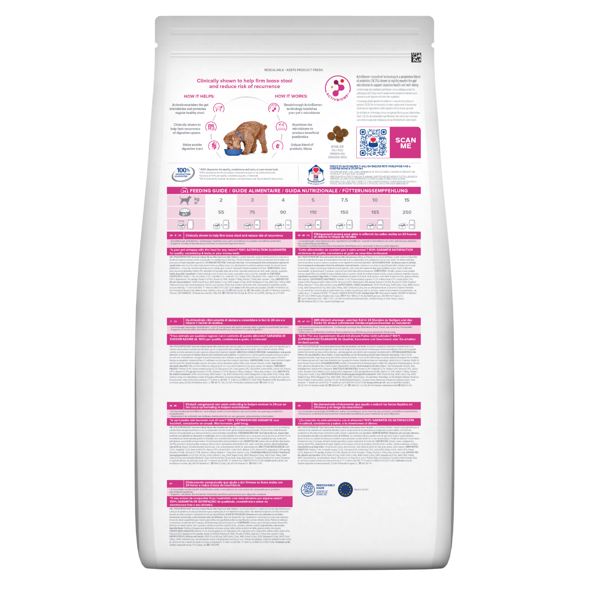 Hill's Prescription Diet Mini Gastrointestinal Biome Crocchette Per Cani Taglia Piccola Sacco 3Kg-1