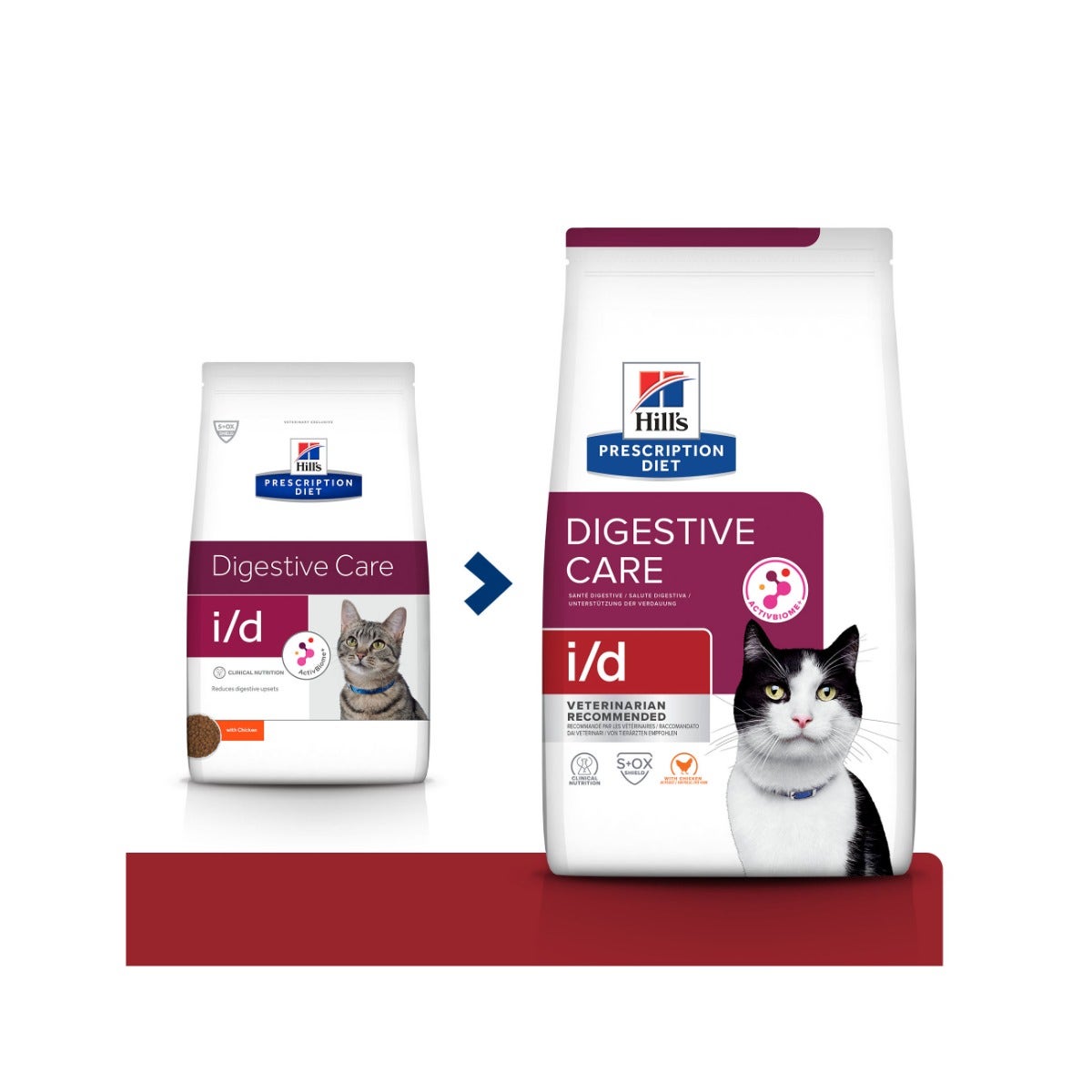 Hill's Prescription Diet I/D Digestive Care Crocchette Per Gatti Con Pollo Sacco 3kg-2