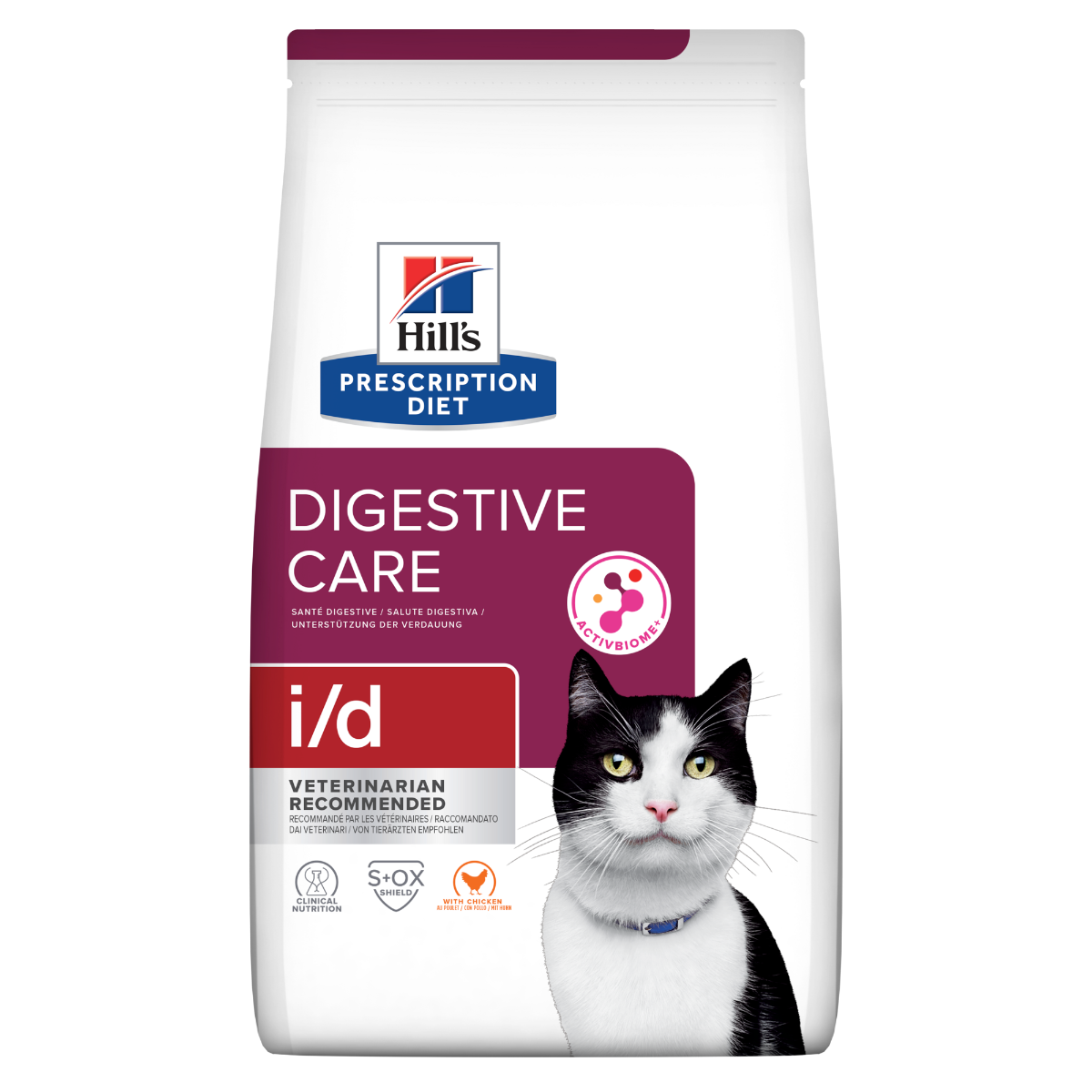 Hill's Prescription Diet I/D Digestive Care Crocchette Per Gatti Con Pollo Sacco 3kg-0