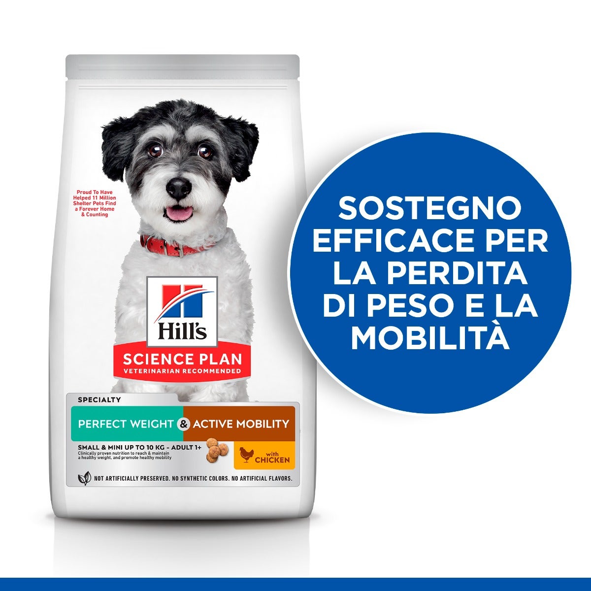 Hill's Science Plan Perfect Weight & Active Mobility Adult Crocchette Con Pollo Per Cani Taglia Piccola Sacco 1,5 kg-4