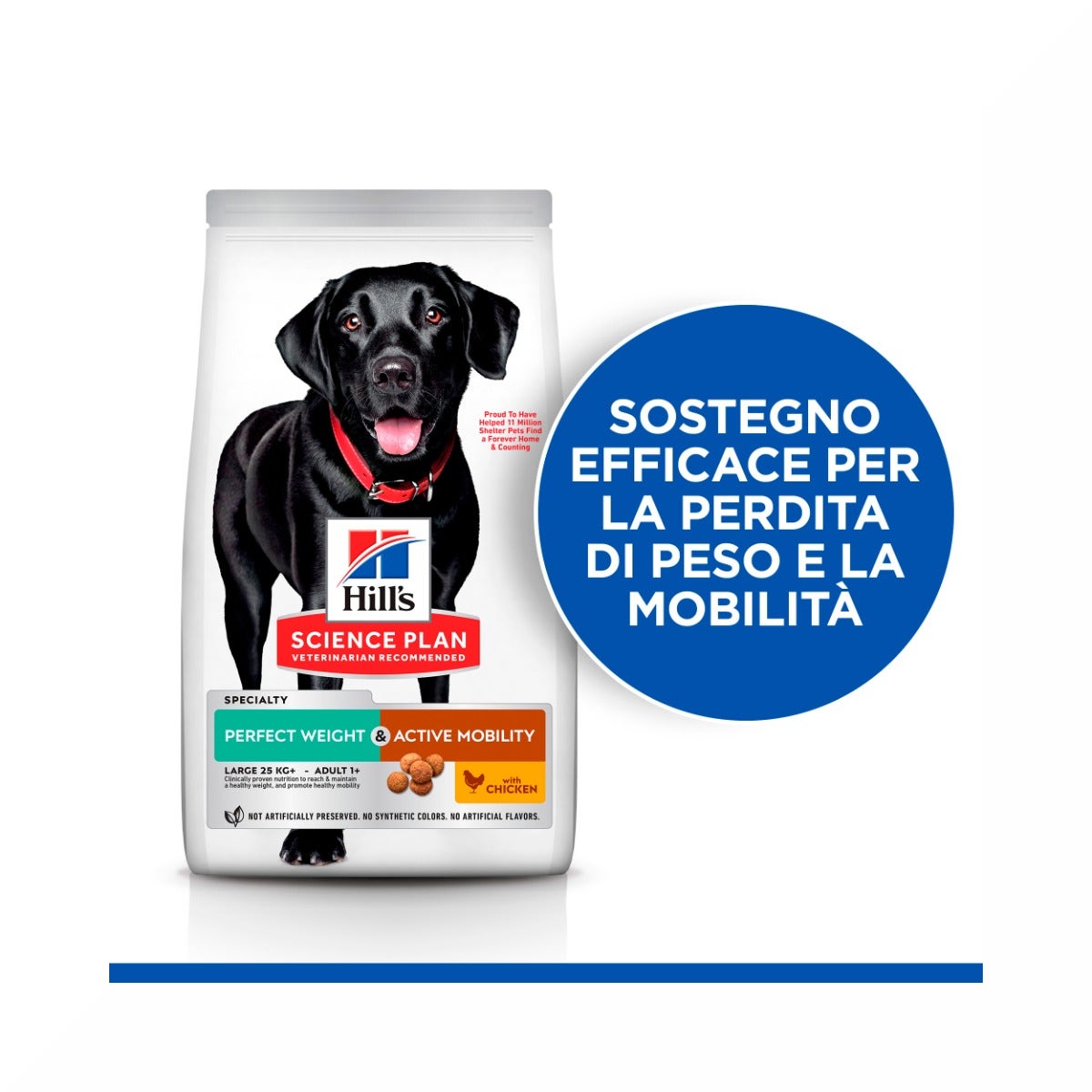 Hill's Science Plan Perfect Weight & Active Mobility Adult Crocchette Con Pollo Per Cani Taglia Grande Sacco 12 Kg-4