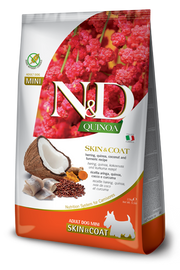 Farmina N&D Quinoa Skin & Coat Herring Cibo Secco Per Cani Adulti Taglia Mini 800g-1
