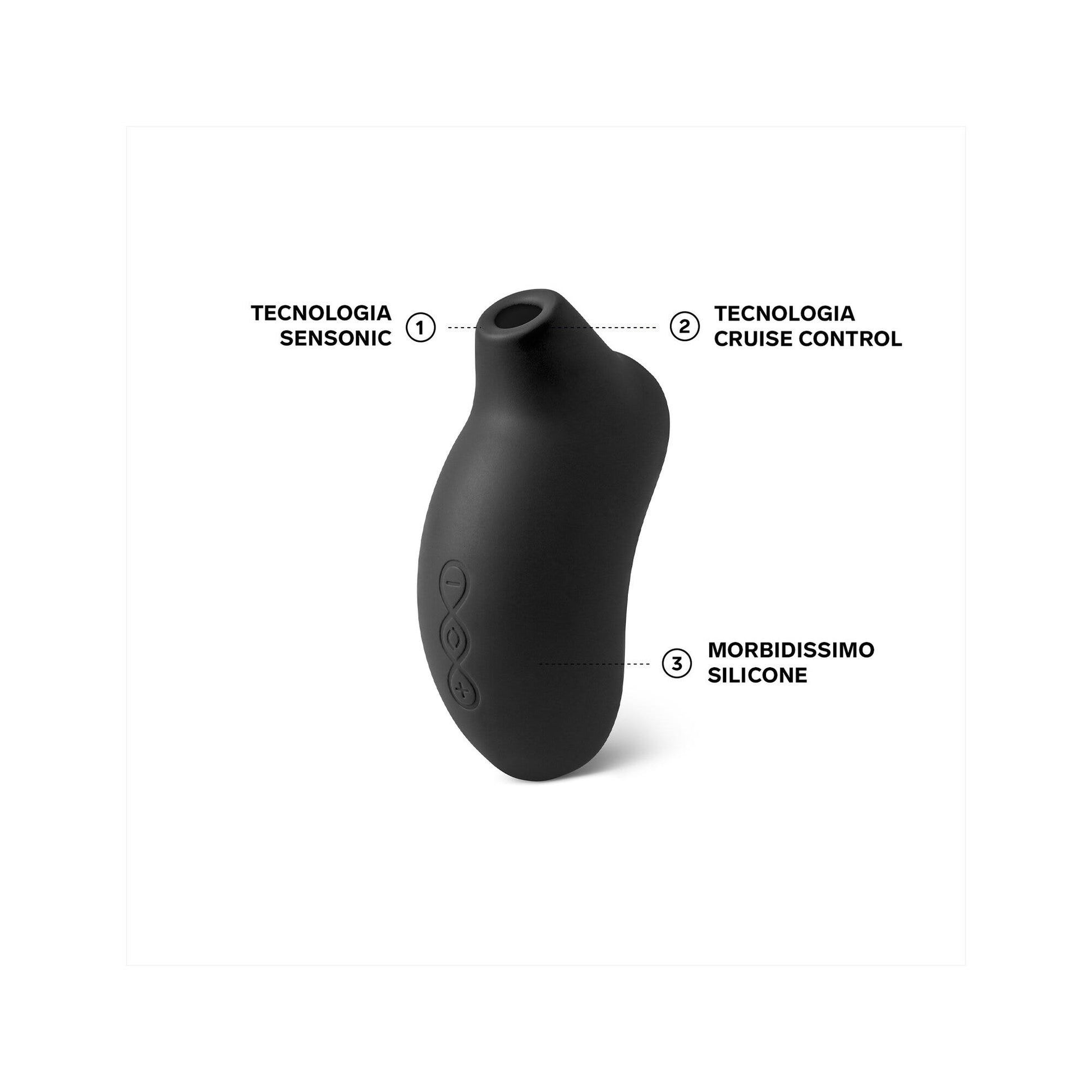 Lelo Sona Cruise Massaggiatore Clitorideo Sonico Colore Nero-2