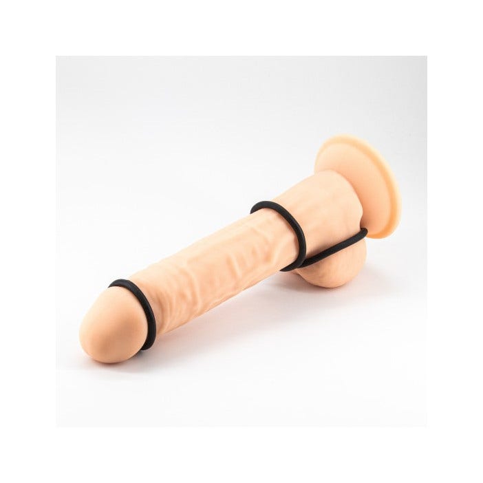 Crushious Bandoleros Set di Anelli per il Pene in Silicone-3