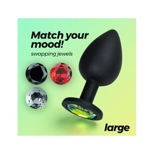 Crushious Camileo Plug Anale Grande Con 4 Gioielli Intercambiabili-13