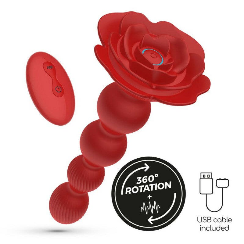 Crushious Plug Anale Rosaline Con Rotazione E Telecomando A Distanza-4