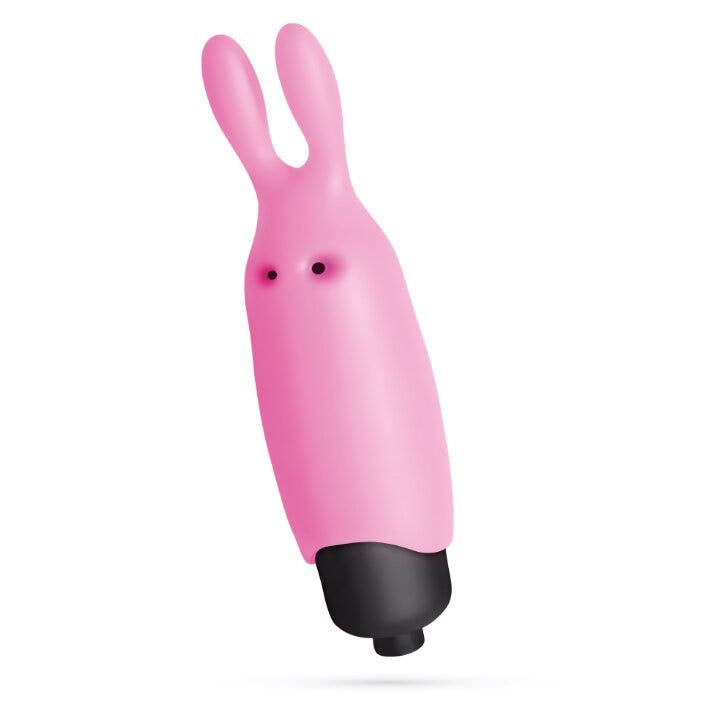Crushious O-Pet Vibratore Tascabile Coniglio Con Palla A 10 Vibrazioni Rosa Pastello-1