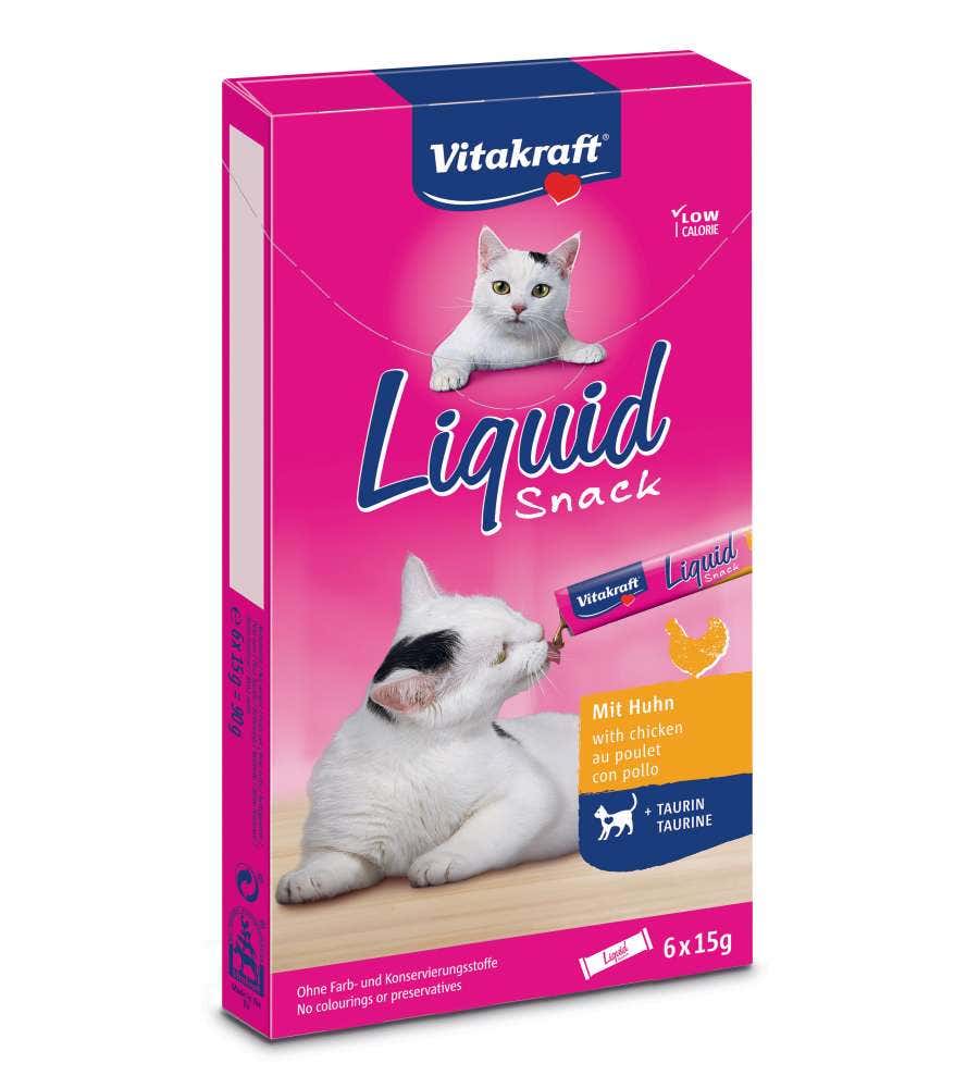 Vitakraft Liquid Snack Con Taurina Per Gatti Adulti Bustine 6x15g-1