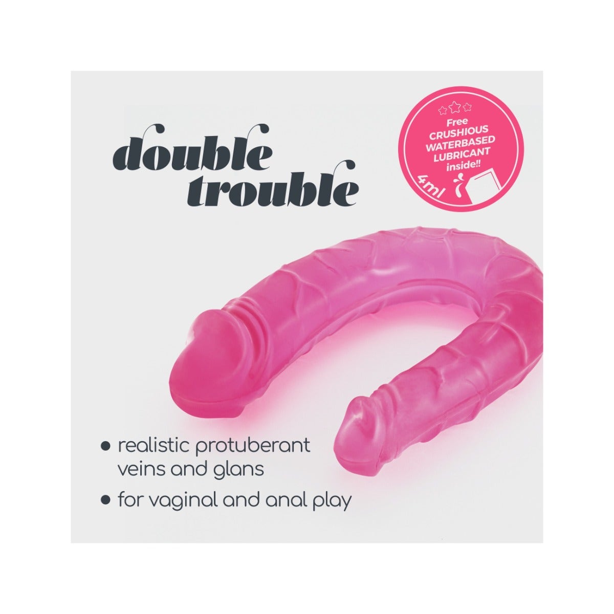 Crushious Dildo Doppio Rosa Double Trouble-2