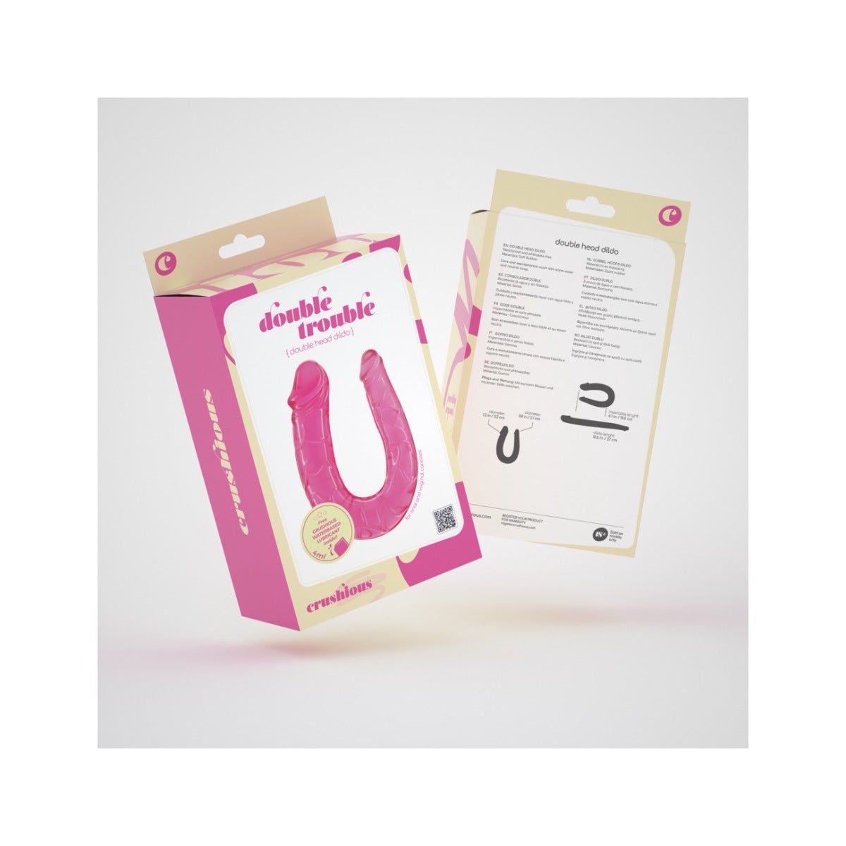 Crushious Dildo Doppio Rosa Double Trouble-5