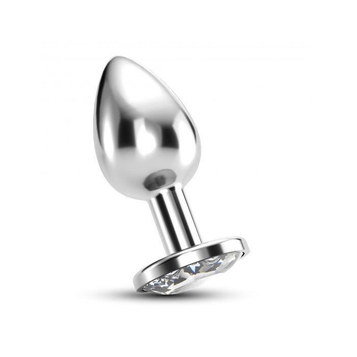 Crushious Plug Anale Bijou Trasparente Piccolo con Custodia di Velluto-4