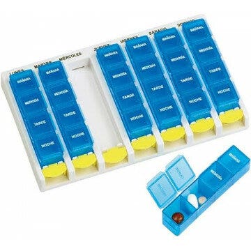 Meds Portapillole Set Settimanale 4 Dosi-1