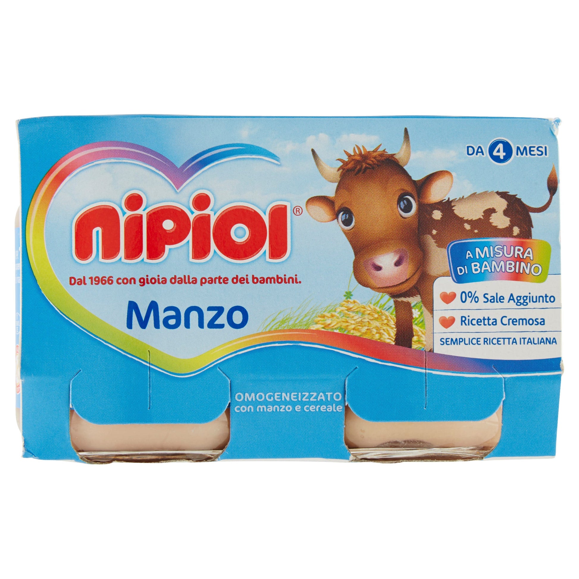 Nipiol Omogeneizzato Manzo 2x120g 4Mesi+  - 2