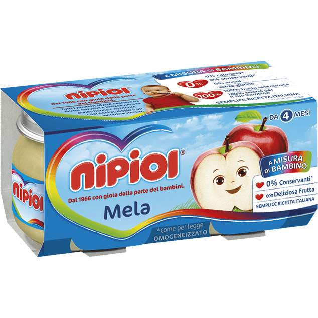 Nipiol Omogeneizzato Mela 2x120g  - 1
