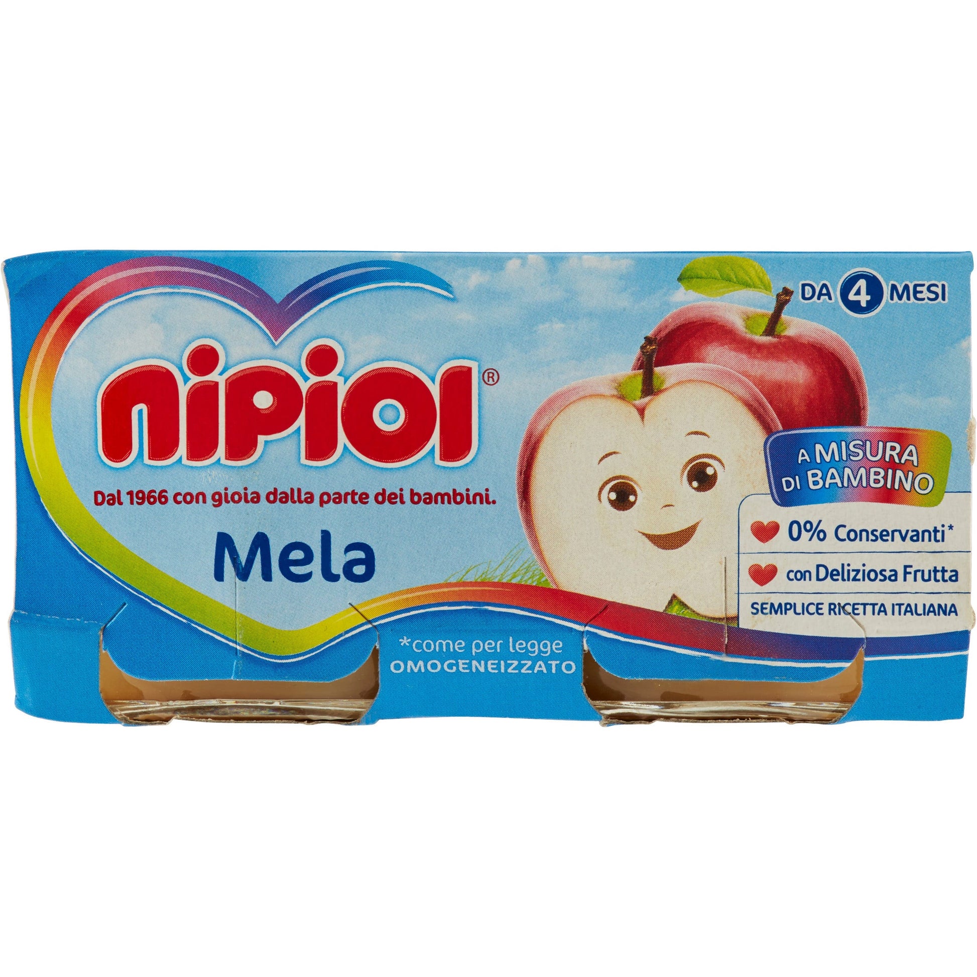 Nipiol Omogeneizzato Mela 2x80g  - 2