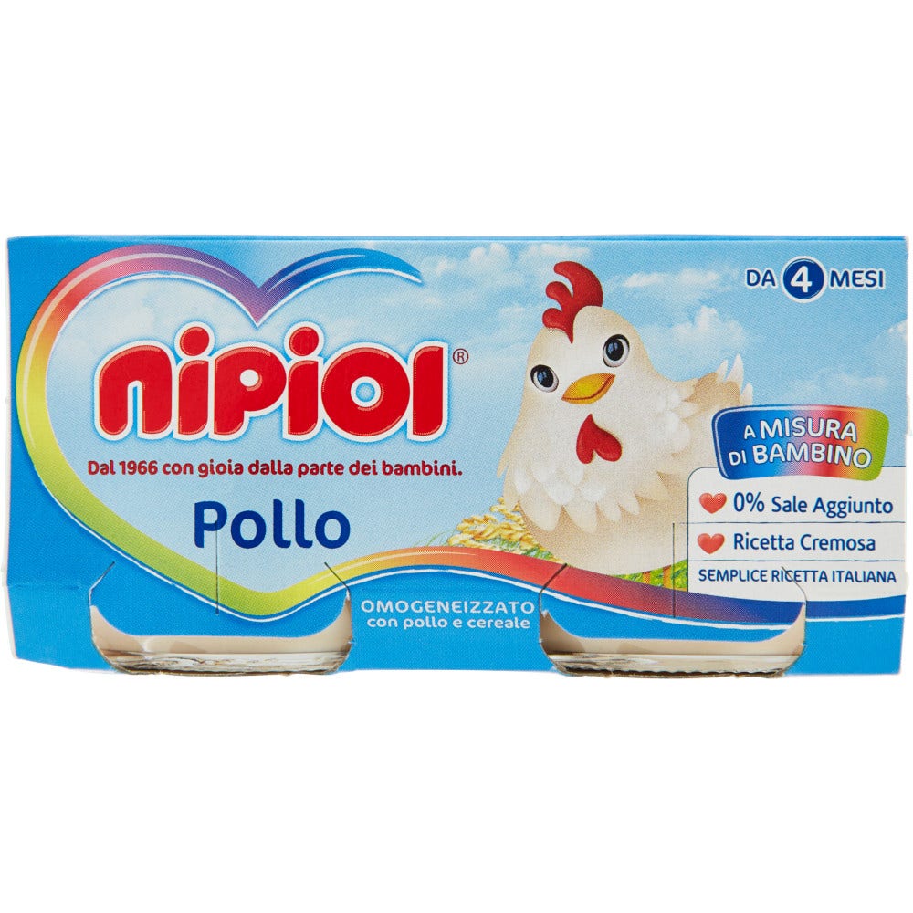 Nipiol Omogeneizzato Pollo 2x80g 4Mesi+  - 1
