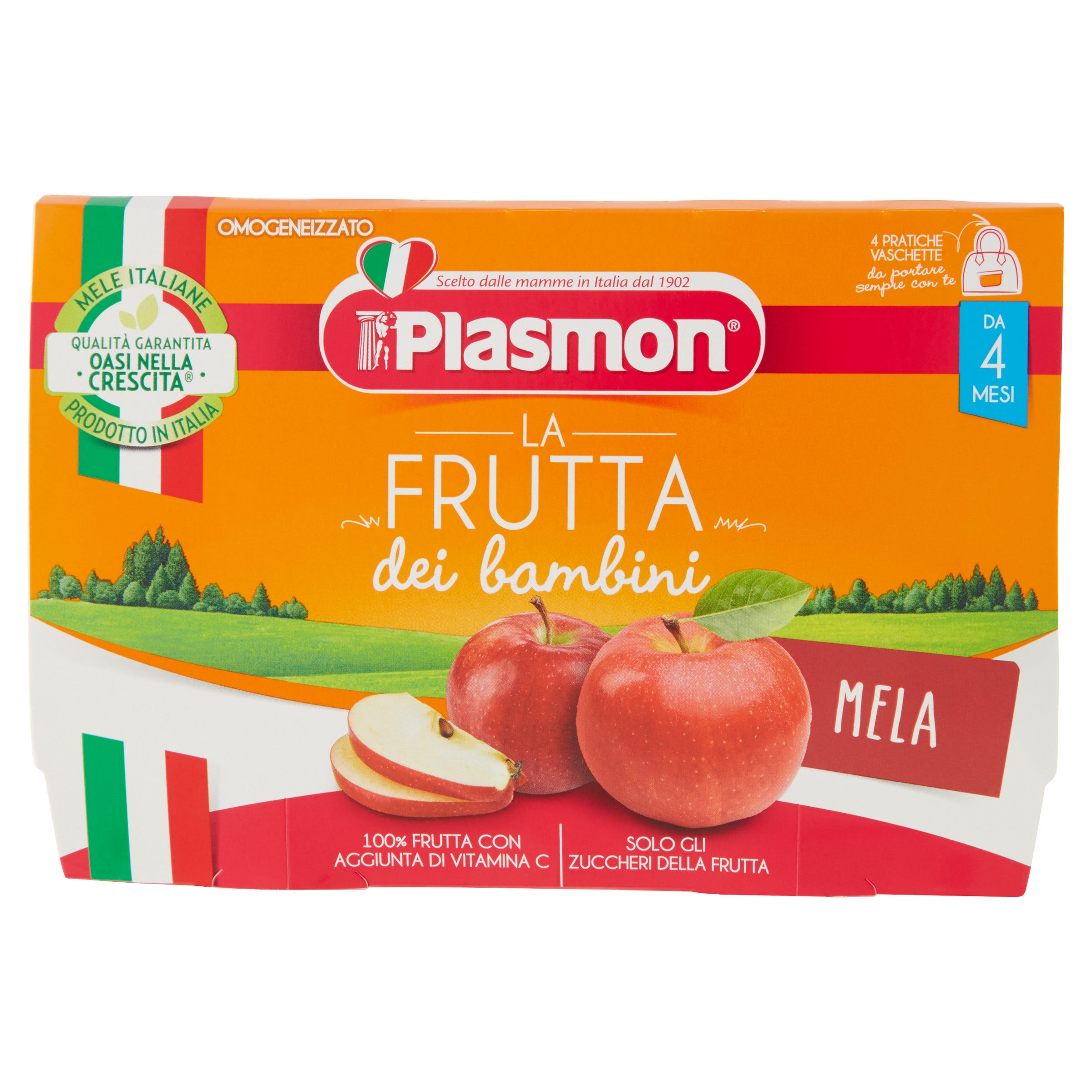 Plasmon Sapori di Natura Omogeneizzato Mela 4x100g  - 2