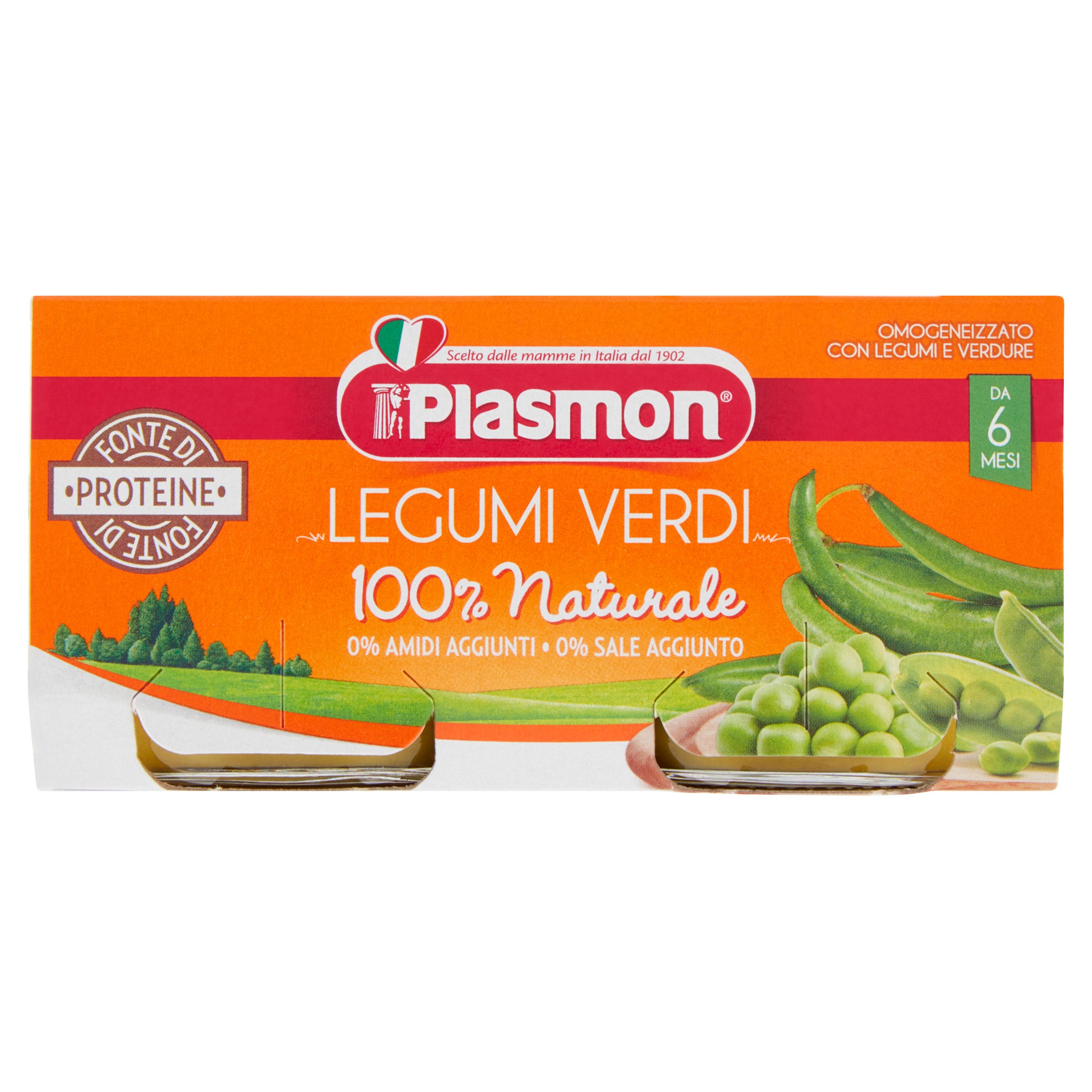 Plasmon Omogeneizzato Legumi Verdi 2x80g  - 2