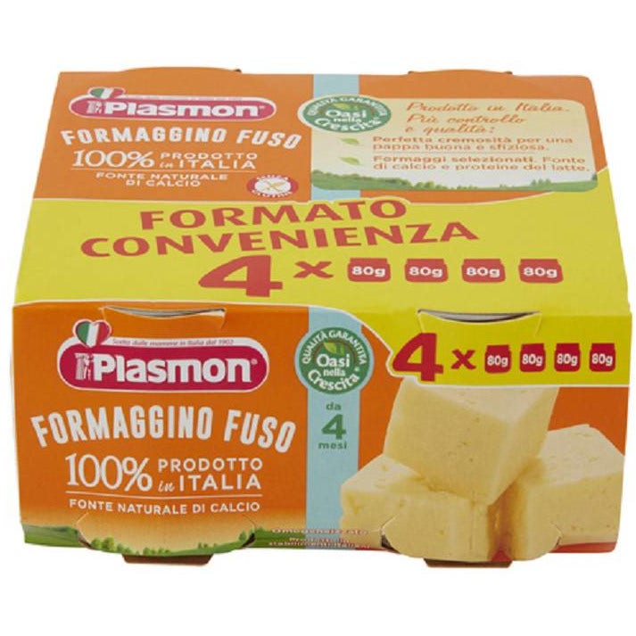 Plasmon Omogeneizzato Formaggino Fuso Classico 4x80g 4Mesi+-1