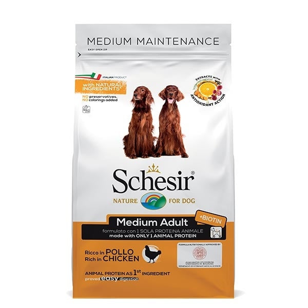 Schesir Ricco In Pollo Cibo Secco Cani Adulti Taglia Media Sacco 3 Kg-2
