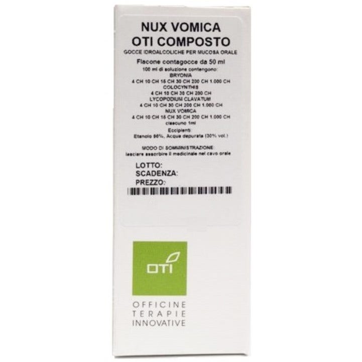 Oti Nux Vomica Composto Gocce 50ml Soluzione Idroalcolica - 1