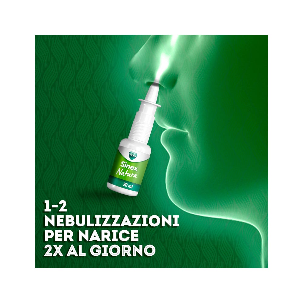 Vicks Sinex Natura Spray Salino Nasale Ipertonico 20ml-9