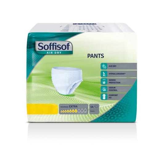Soffisof Air Dry Pannolone Mutandina Assorbente Extra Taglia Media 14 Pezzi-1