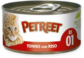 Petreet Tonno Riso Cibo Umido Per Gatti Adulti Lattina 85g-3