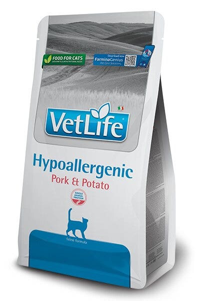 Farmina Vet Life Hypoallergenic Maiale E Patate Per Gatti Adulti Sacco 400g-2