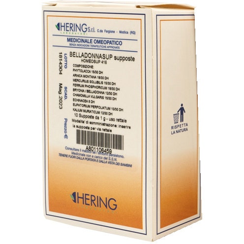Hering Belladonnasup 10 Supposte 1g-1