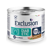 Exclusion Monoprotein Veterinary Diet Formula Diabetic Umido Suino/Sorgo/Piselli Per Cani Adulti 200g-0
