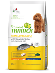 Natural Trainer Crocchette Tonno/Riso Per Cani Adulti Taglia Piccola Sacco 2kg-2
