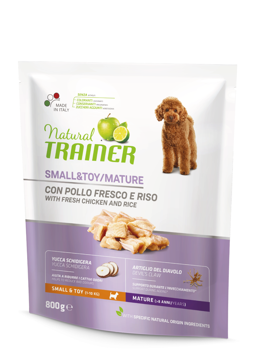 Natural Trainer Crocchette Pollo Fresco Per Cani Adulti Taglia Piccola Sacco 800g-2