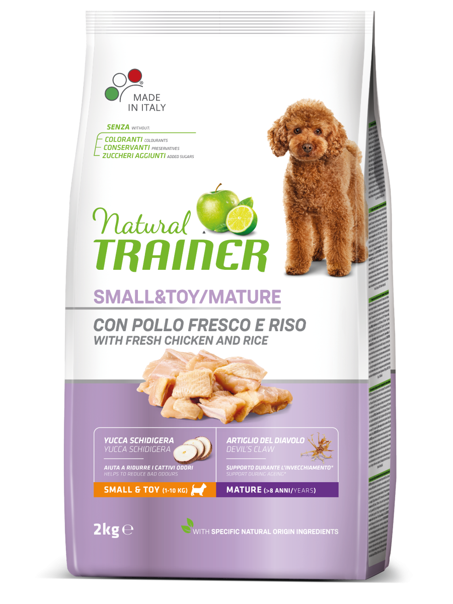 Natural Trainer Crocchette Pollo Fresco Per Cani Adulti Taglia Piccola Sacco 2kg-2
