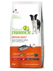 Natural Trainer Crocchette Tonno/Riso/Alga Spirulina Per Cani Taglia Media Sacco 12kg-2