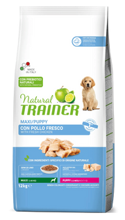 Natural Trainer Crocchette Pollo Per Cuccioli Taglia Grande Sacco 12 Kg-0