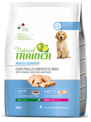 Natural Trainer Crocchette Pollo Fresco Per Cuccioli Taglia Grande <24Mesi Sacco 3kg-2
