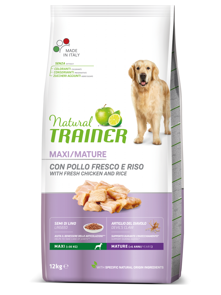 Natural Trainer Crocchette Pollo Per Cani Adulti Taglia Grande Sacco 12kg-2