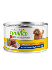 Natural Trainer Cibo Umido Manzo/Riso Per Cani Adulti Taglia Piccola Lattina 150g-2