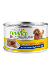Natural Trainer Cibo Umido Prosciutto/Riso Per Cani Adulti Taglia Piccola Lattina 150g-2