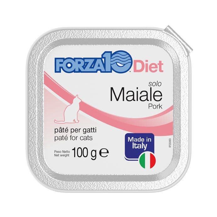 Forza10 Solo Diet Maiale Paté Per Gatti Adulti Vaschetta 100g-3