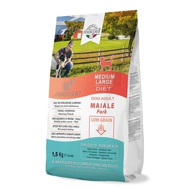 Marpet Aequilibriavet Low Grain Maiale Cibo Secco Per Cani Adulti Taglia Medium Large Sacco 1,5Kg-2