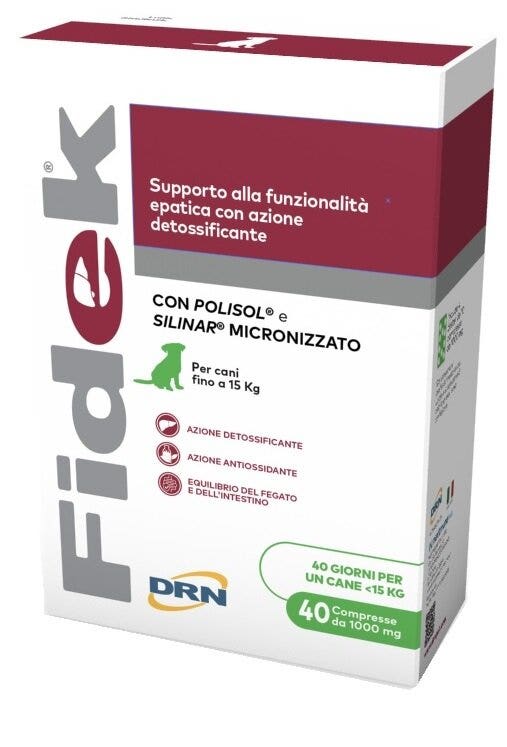 Drn Fidek Mangime Complementare Per Cani Fino ai 15kg 40 Compresse 1g-1