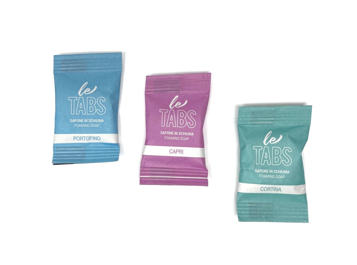 Napkin Letabs Sapone Compresso Starter Kit Dosatore + 3 Tabs Differenti Profumazioni-4
