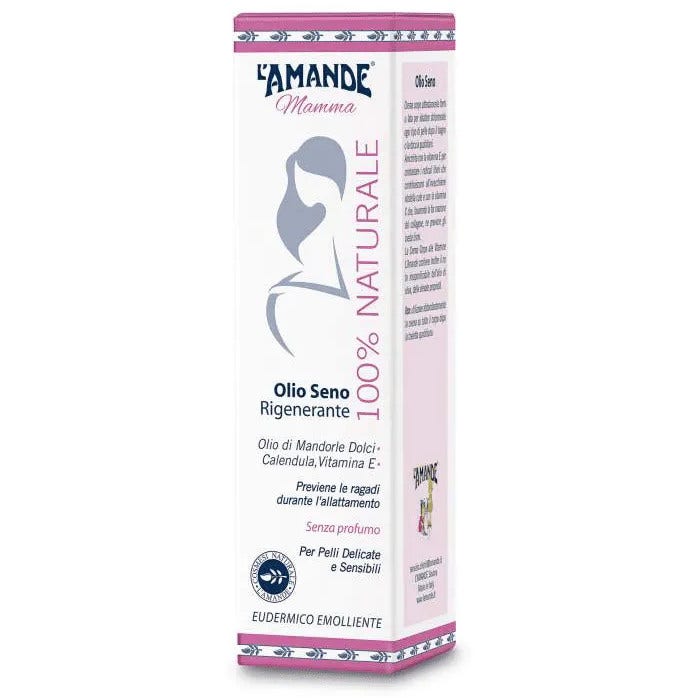 L'Amande Mamma Olio Seno Rigenerante 100% Naturale 150ml-4