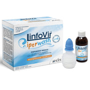 Linfovir Iperwash Soluzione Salina Ipertonica Tamponata 8 Flaconi Da 60ml + 1 Erogatore Nasale-1