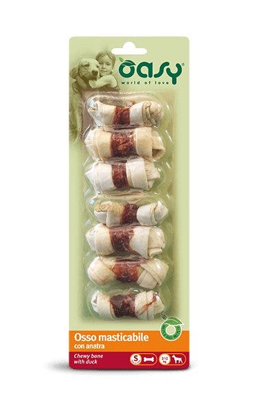Oasy Snack per Cani Osso Masticabile con Anatra Taglia S 85g-2