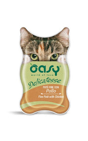 Oasy Wet Cat Paté Fine Con Pollo Cibo Umido Per Gatti Adulti 85g-1