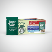 Oasy Wet Cat Original Multipack Adult Sterilized Fish 40 Pezzi da 85 g
